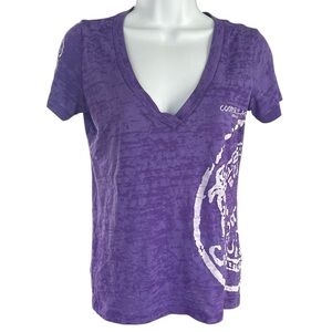 Purple Graphic V-Neck Cooper Island Women's Top